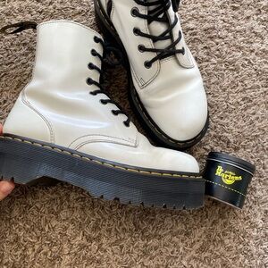 Dr. Martens White Combat Boots
